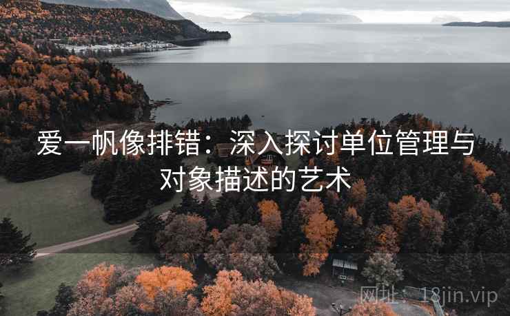 爱一帆像排错:深入探讨单位管理与对象描述的艺术